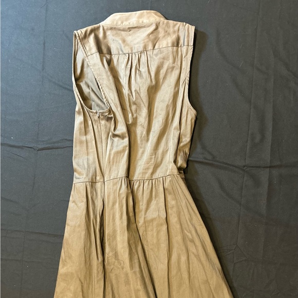 Express Tan Ruffle Midi Dress - Picture 5 of 8